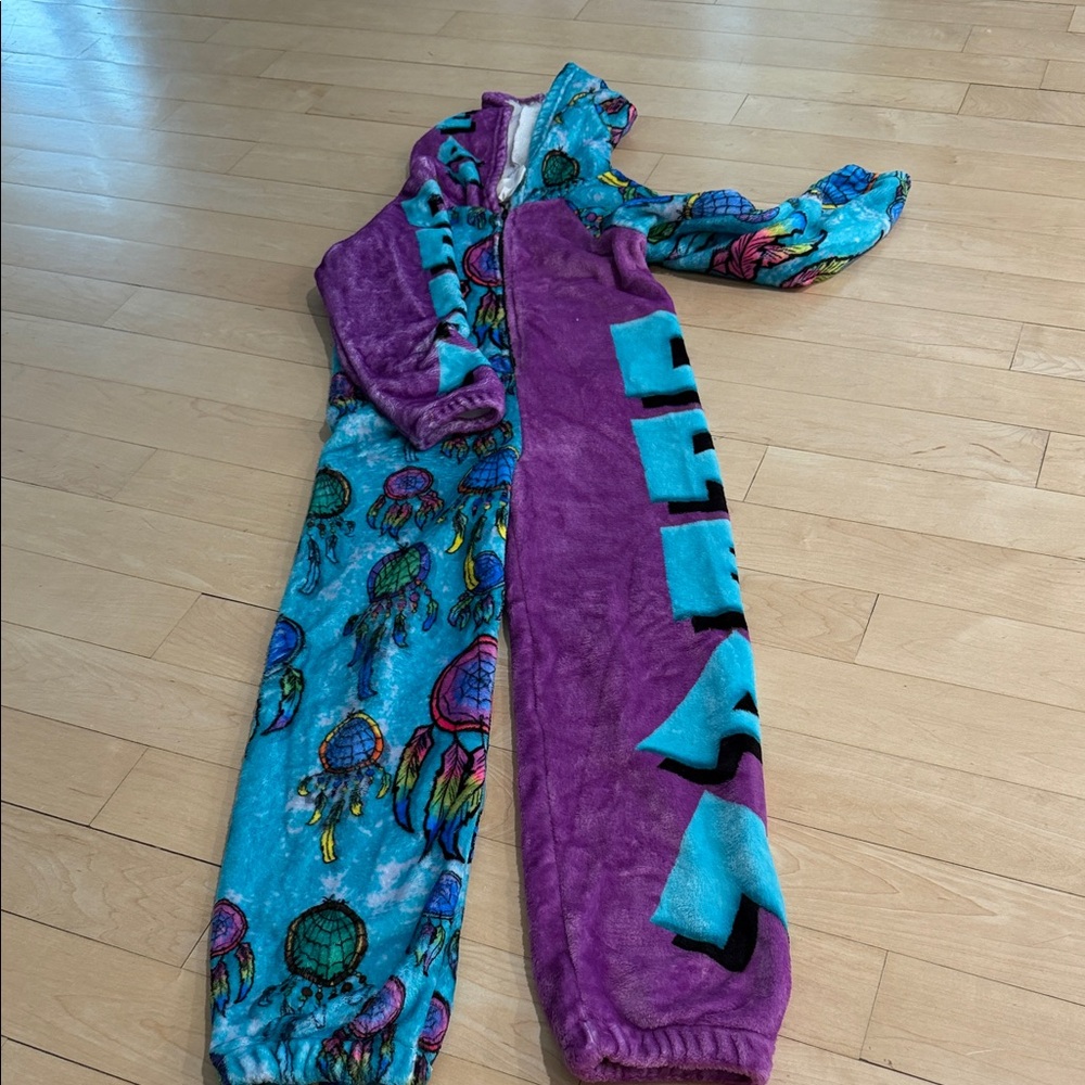 Blue & Purple Jellyfish Plush Onesie